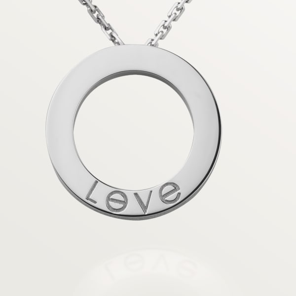 Colgante Love, 3 diamantes Oro blanco, diamantes